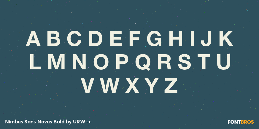 Nimbus Sans Novus Bold Font Poster #2