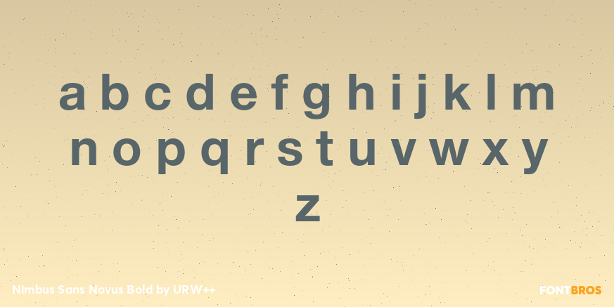 Nimbus Sans Novus Bold Font Poster #3