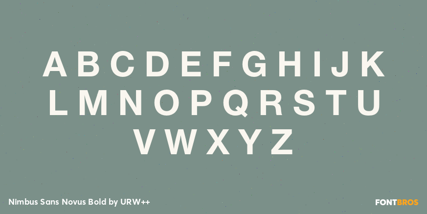 Nimbus Sans Novus Bold Font Poster #1