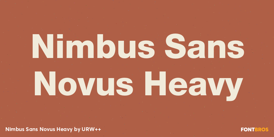 Nimbus Sans Novus Heavy Font Poster #1