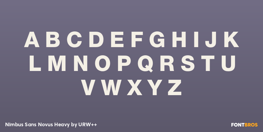 Nimbus Sans Novus Heavy Font Poster #2