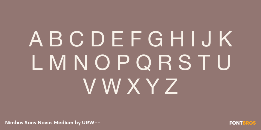 Nimbus Sans Novus Medium Font Poster #2