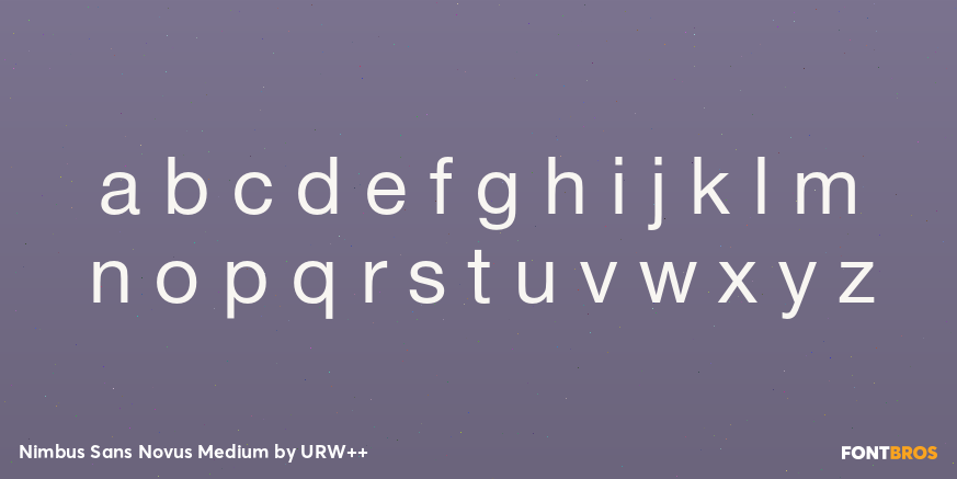 Nimbus Sans Novus Medium Font Poster #3