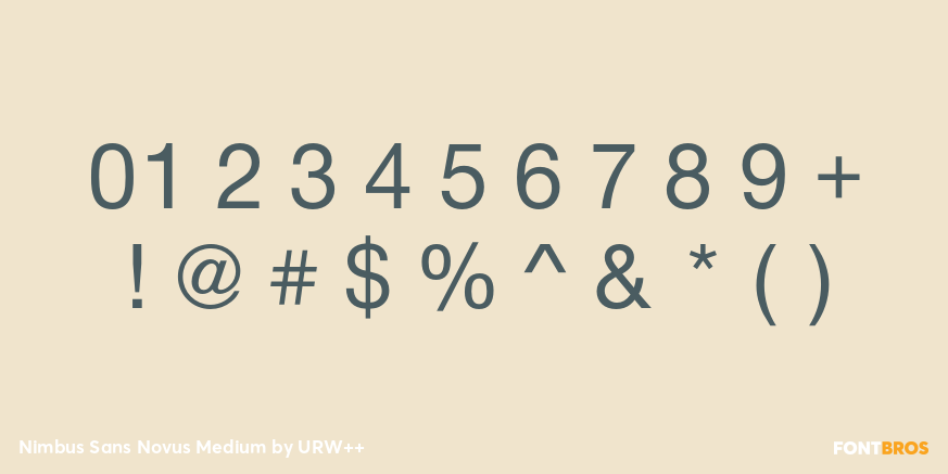Nimbus Sans Novus Medium Font Poster #4
