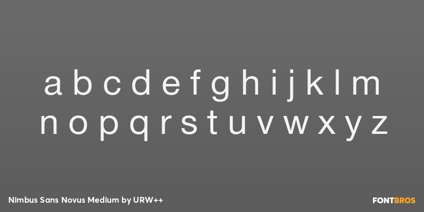 Nimbus Sans Novus Medium Font Poster #1