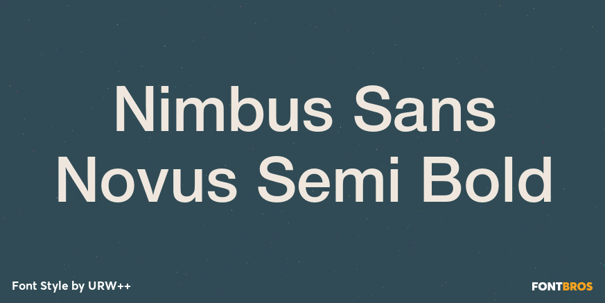 Nimbus Sans Novus Semi Bold Font Poster #1