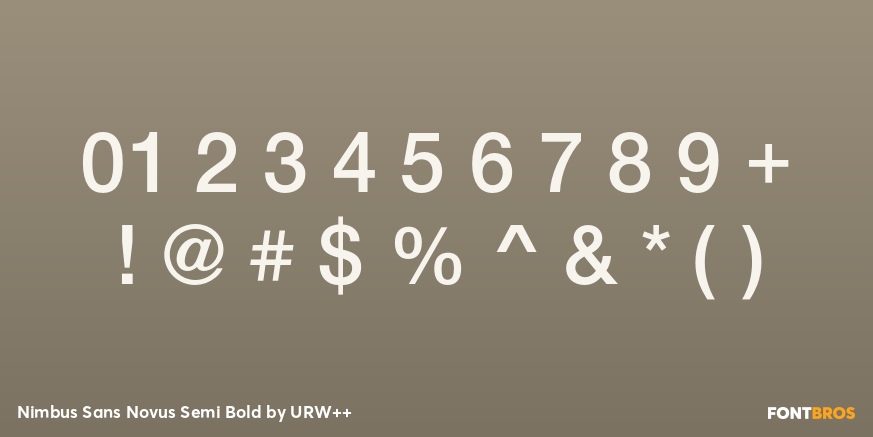 Nimbus Sans Novus Semi Bold Font Poster #4