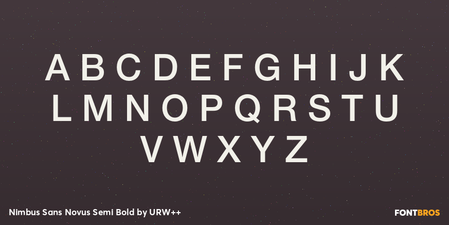 Nimbus Sans Novus Semi Bold Font Poster #1