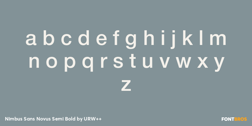 Nimbus Sans Novus Semi Bold Font Poster #1