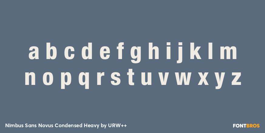 Nimbus Sans Novus Condensed Heavy Font Poster #3