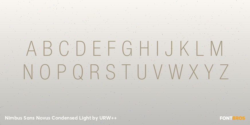 Nimbus Sans Novus Condensed Light Font Poster #1