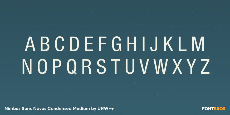 Nimbus Sans Novus Condensed Medium Font Poster #2