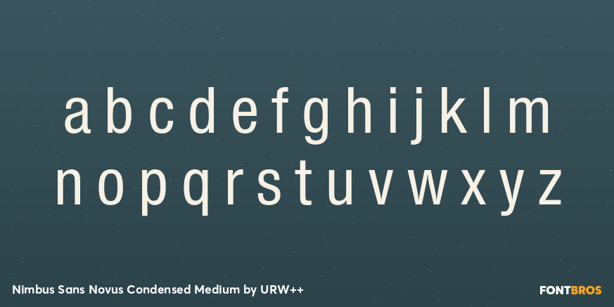 Nimbus Sans Novus Condensed Medium Font Poster #3