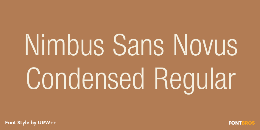Nimbus Sans Novus Condensed Regular Poster