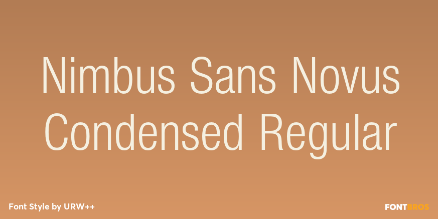 Nimbus Sans Novus Condensed Regular Poster
