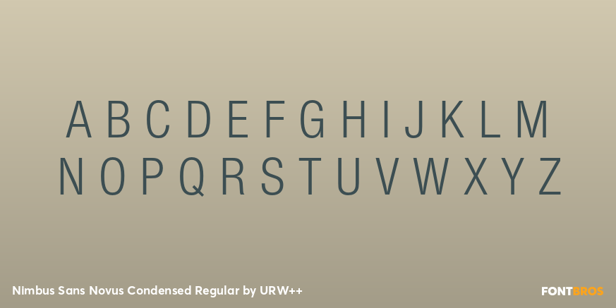 Nimbus Sans Novus Condensed Regular Font Poster #2