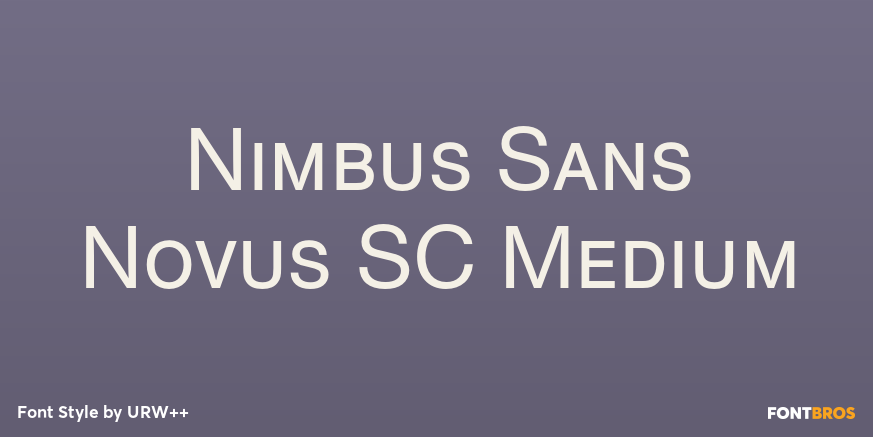 Nimbus Sans Novus SC Medium Font Poster #1