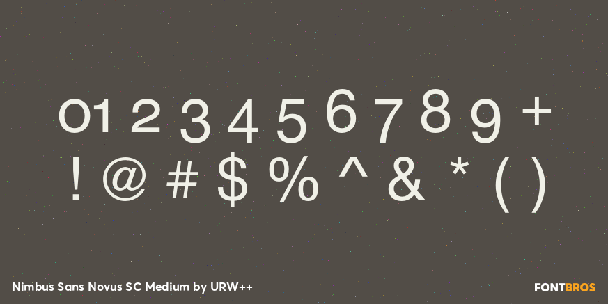 Nimbus Sans Novus SC Medium Font Poster #1