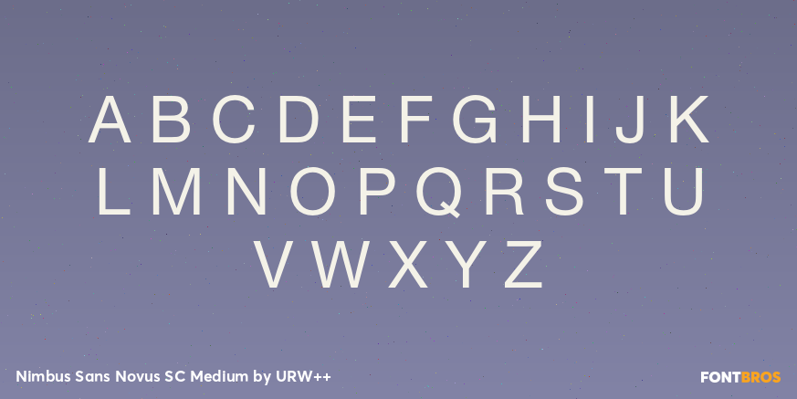 Nimbus Sans Novus SC Medium Font Poster #2