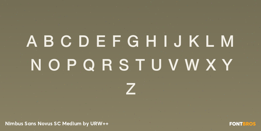 Nimbus Sans Novus SC Medium Font Poster #3