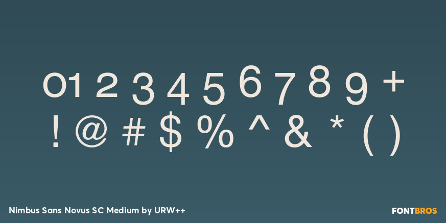 Nimbus Sans Novus SC Medium Font Poster #4