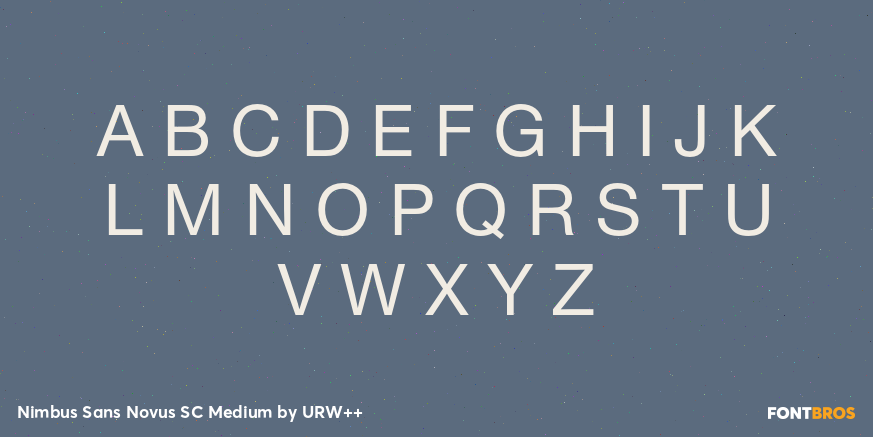 Nimbus Sans Novus SC Medium Font Poster #1