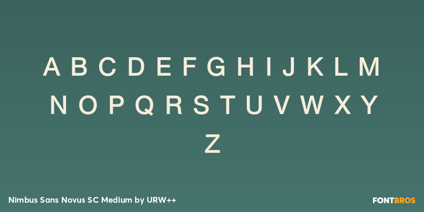 Nimbus Sans Novus SC Medium Font Poster #1