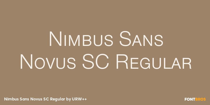 Nimbus Sans Novus SC Regular Font Poster #1