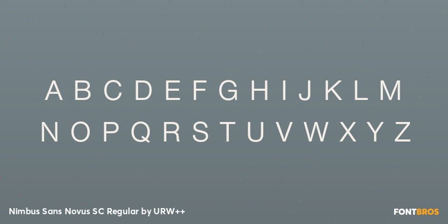 Nimbus Sans Novus SC Regular Font Poster #3