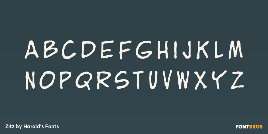 Zitz Font Poster #3