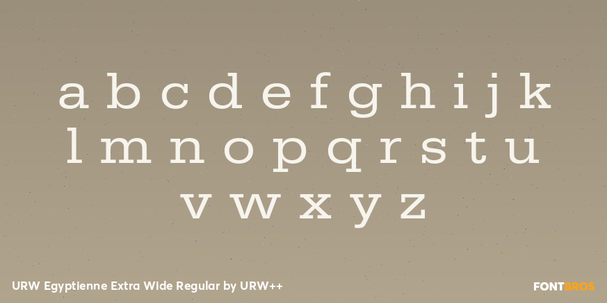 URW Egyptienne Extra Wide Regular Font Poster #3