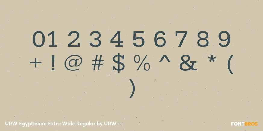URW Egyptienne Extra Wide Regular Font Poster #4