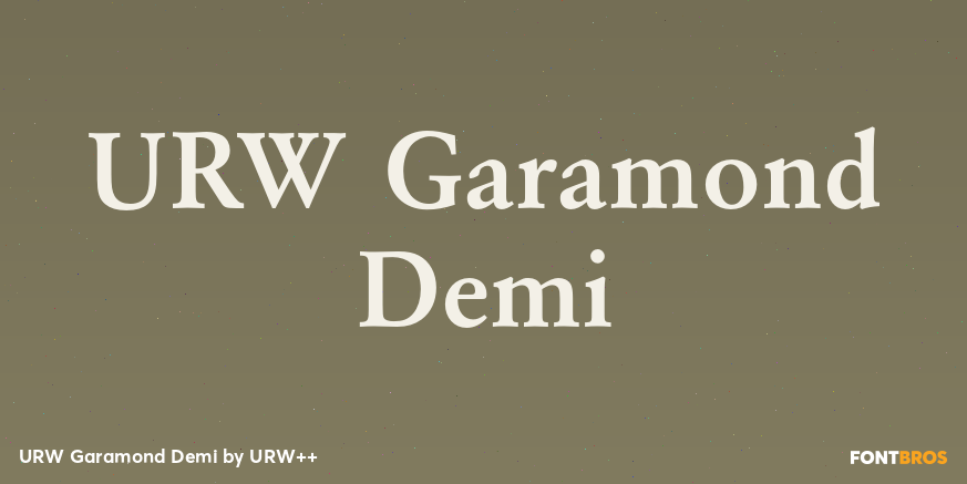 URW Garamond Demi Poster