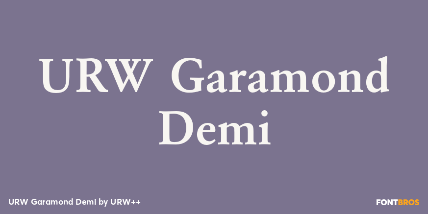URW Garamond Demi Poster
