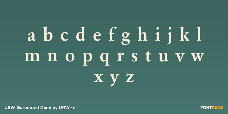 URW Garamond Demi Font Poster #3