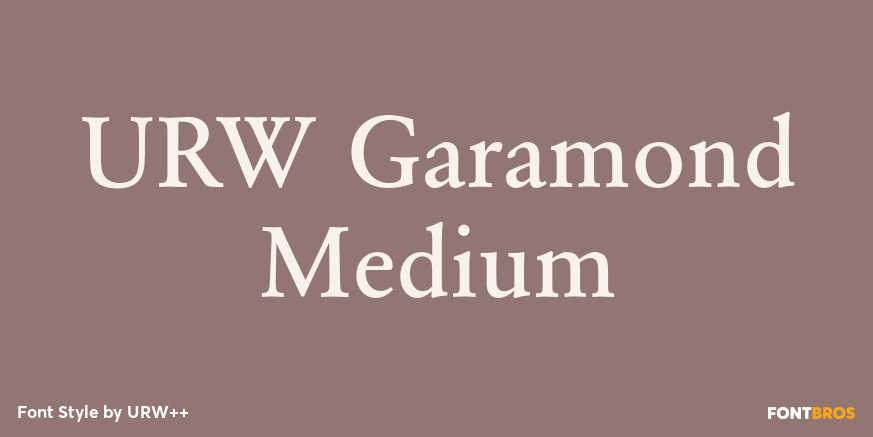URW Garamond Medium Font Poster #1