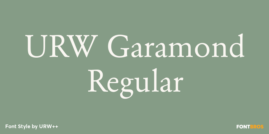 URW Garamond Regular Poster