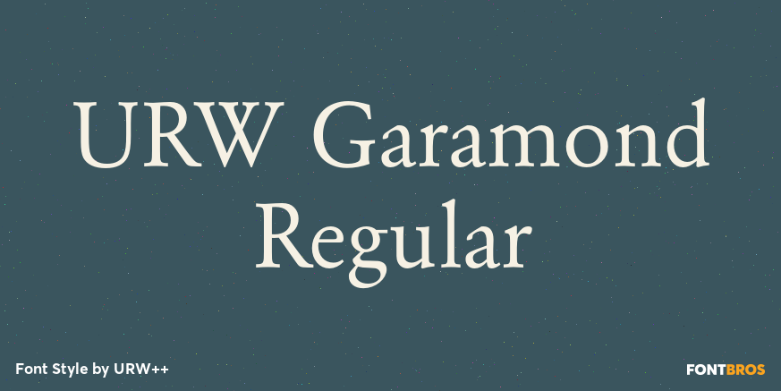 URW Garamond Regular Poster
