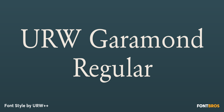 URW Garamond Regular Poster