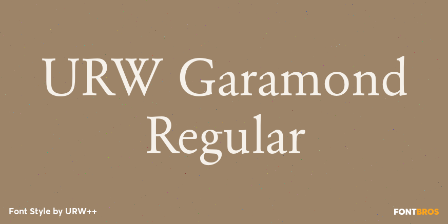 URW Garamond Regular Poster