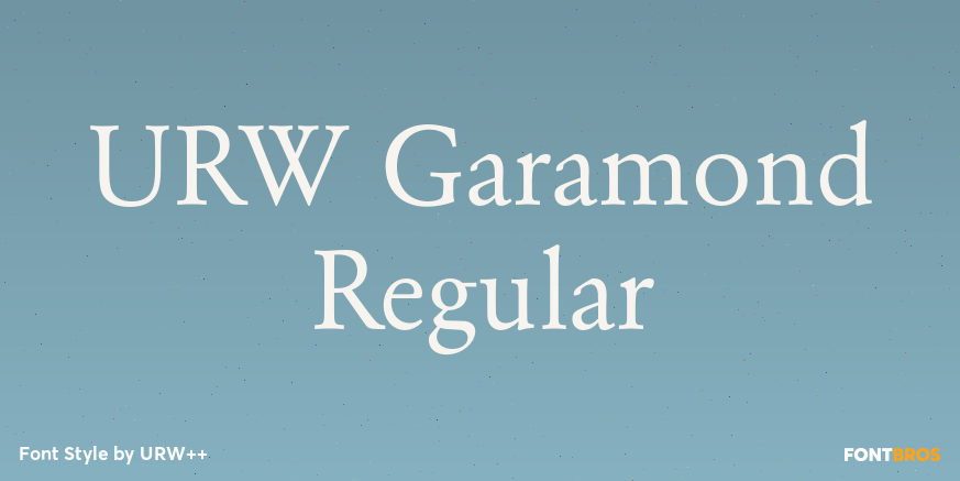 URW Garamond Regular Poster