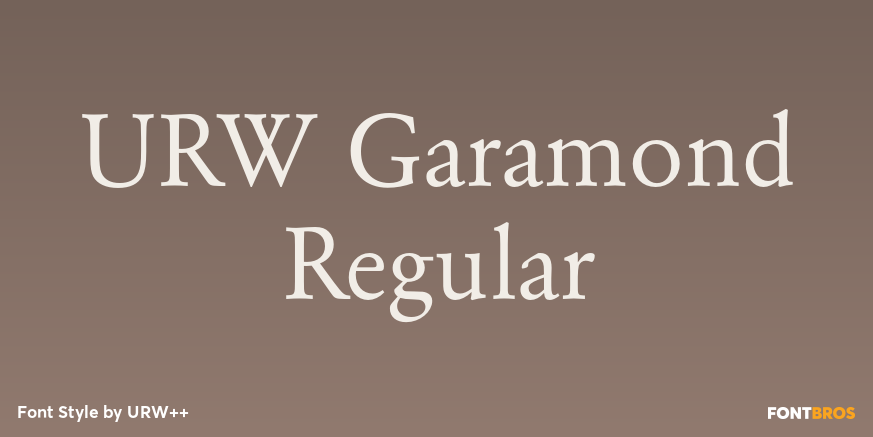 URW Garamond Regular Poster