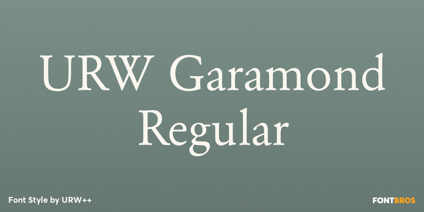 URW Garamond Regular Poster