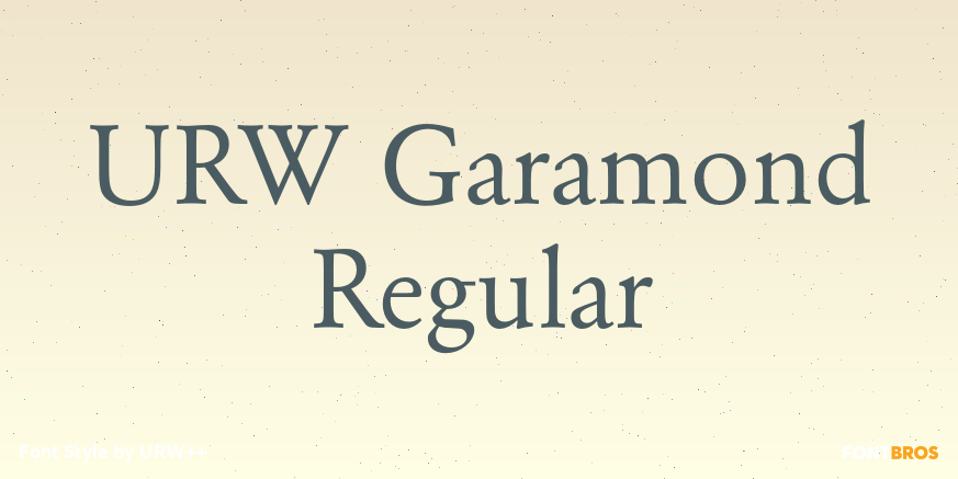 URW Garamond Regular Poster