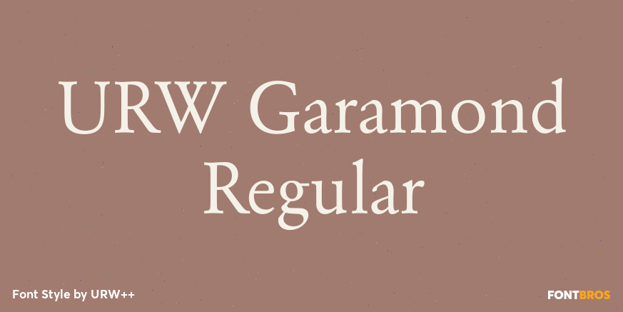 URW Garamond Regular Poster