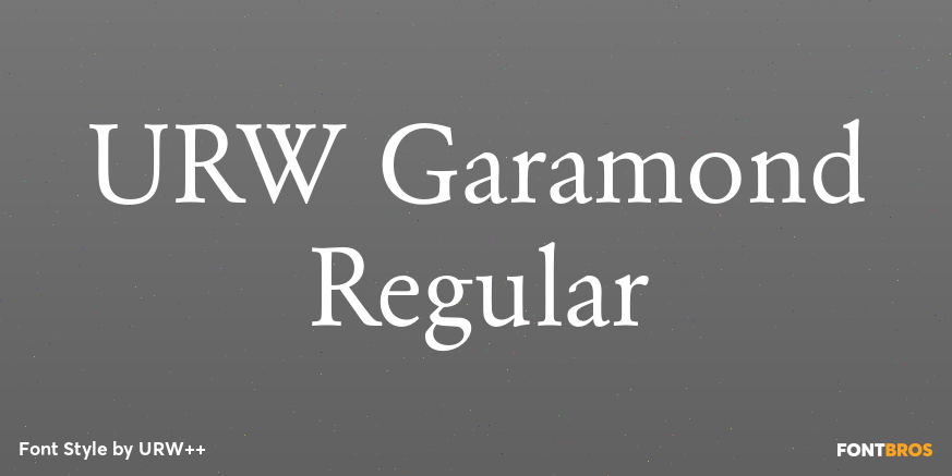 URW Garamond Regular Poster