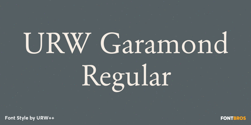 URW Garamond Regular Poster