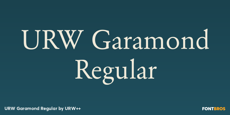 URW Garamond Regular Poster