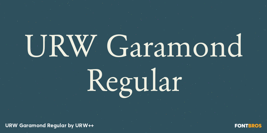 URW Garamond Regular Poster