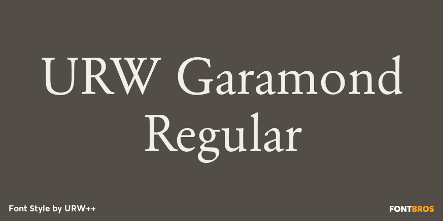 URW Garamond Regular Poster